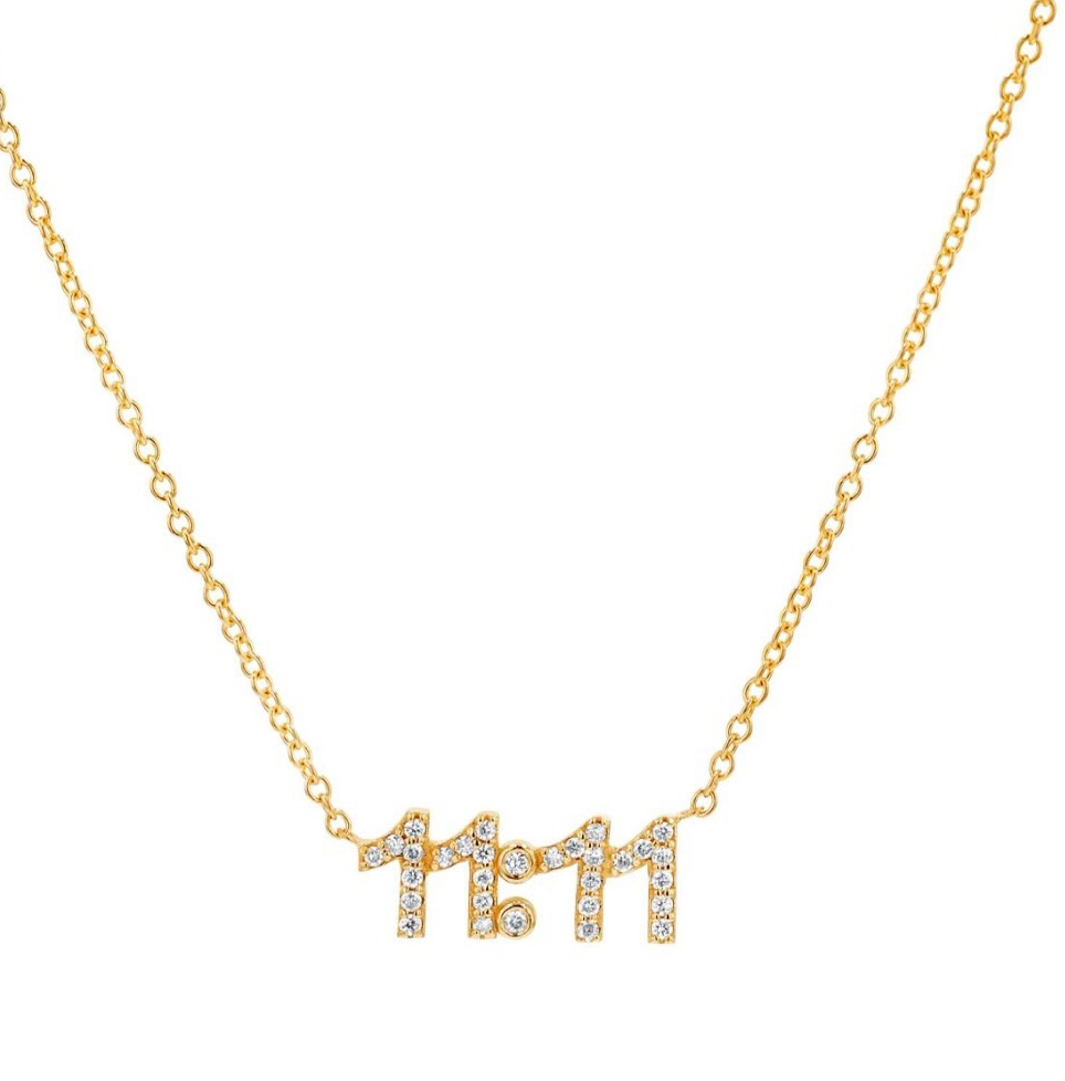 11:11 Mini Diamond Necklace