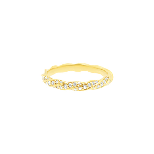 Twisted Diamond Ring