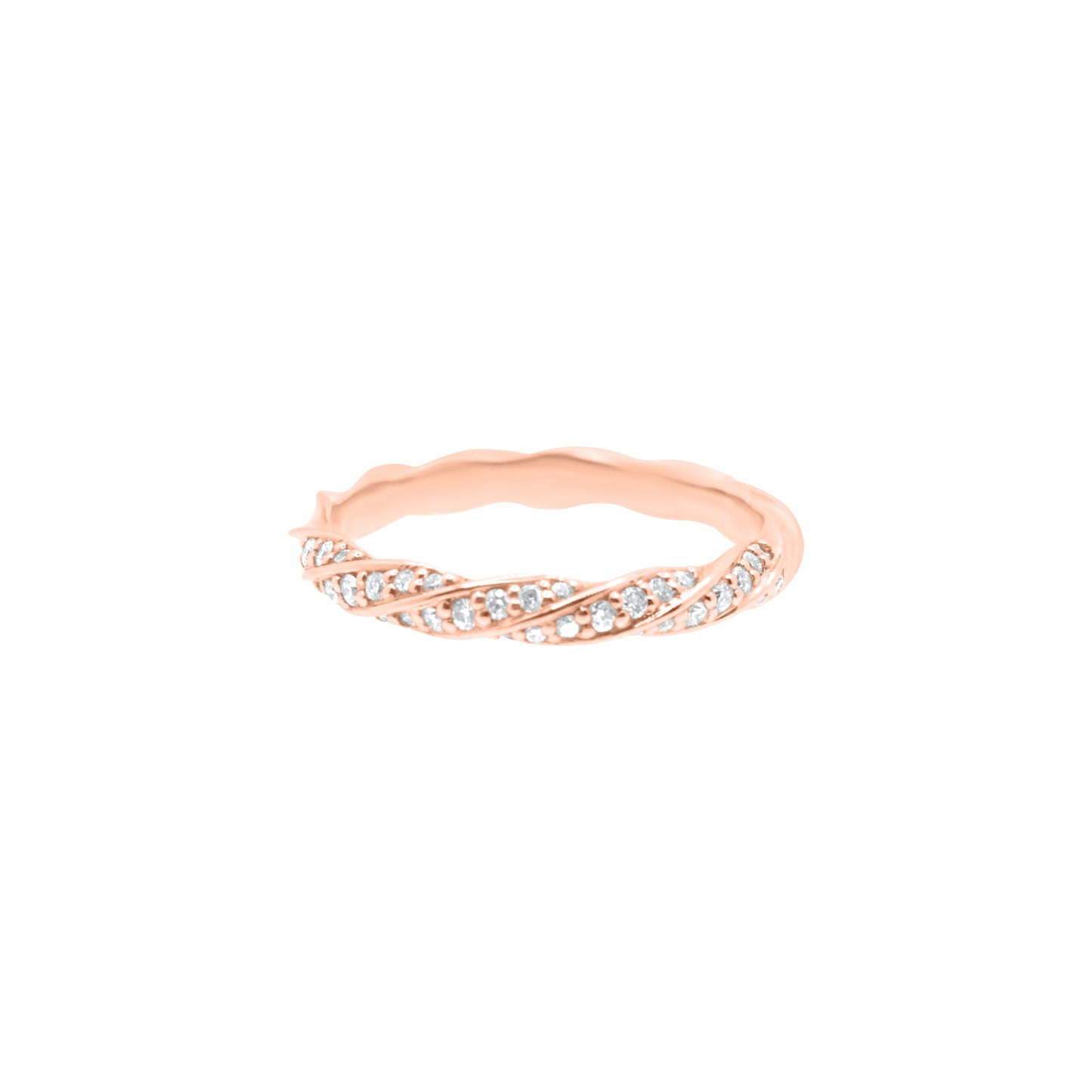 Twisted Diamond Ring