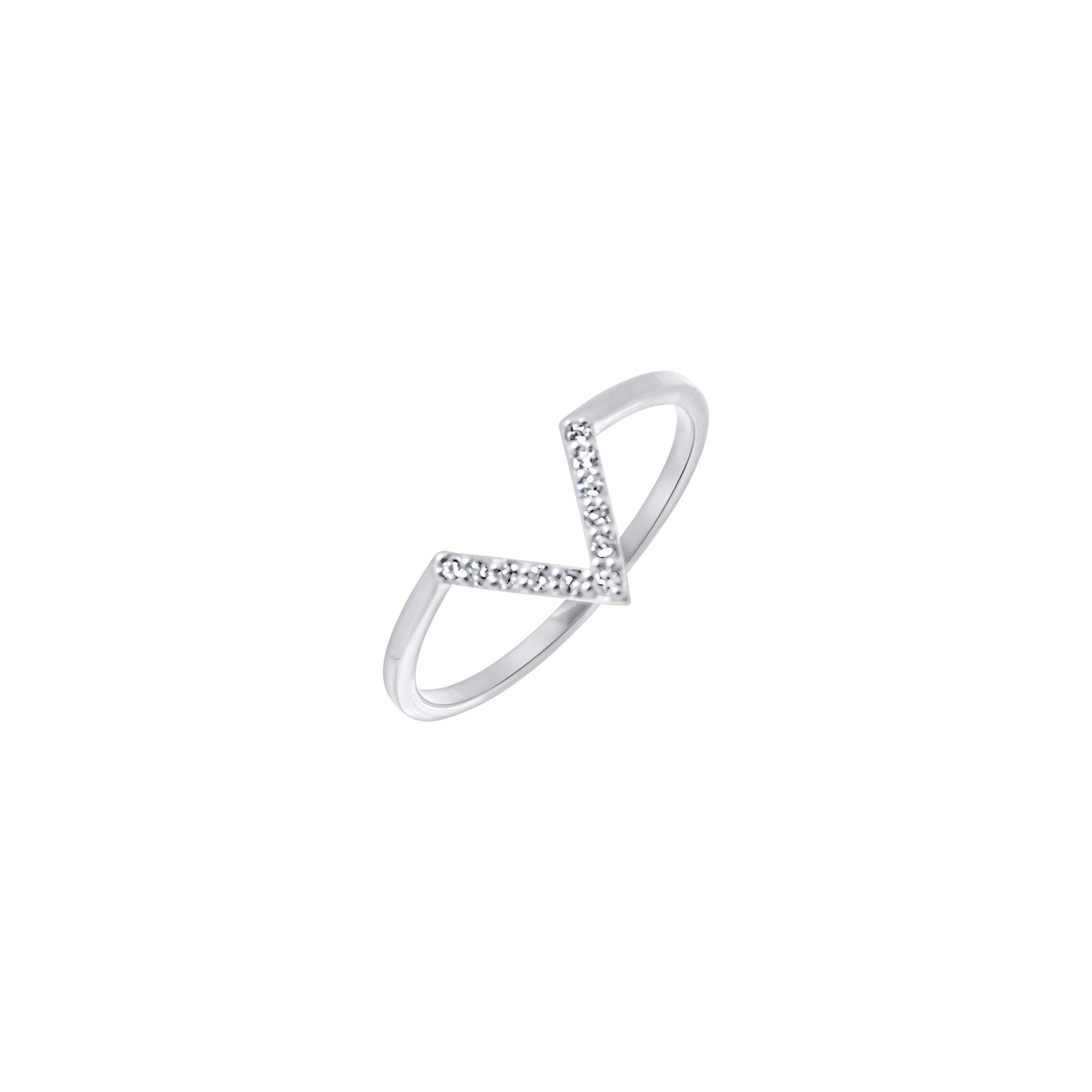 V Shape Diamond Ring