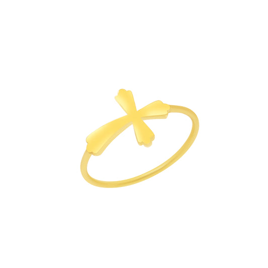 Cross 14K Ring