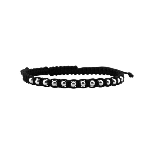 Men's Beaded Adjustable Bracelet