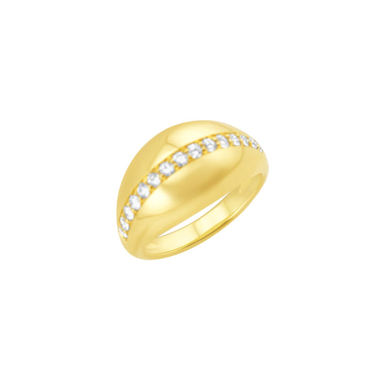 Bamboo Diamond Ring