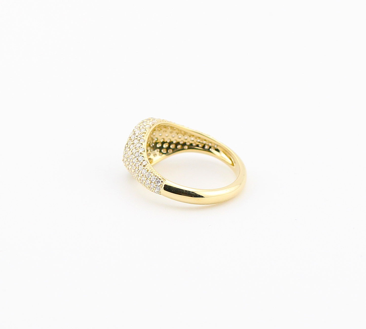 Diamond Pave Signet Ring