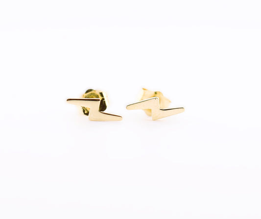 Lightning Bolt Stud Earings